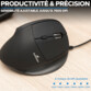 M-W-ERGO ergonomische optische muis met kabel – 7600 dpi