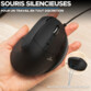 M-W-ERGO ergonomische optische muis met kabel – 7600 dpi