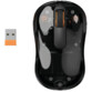 Phantom zwarte transparante draadloze muis