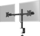 Dubbele monitorhouder voor 2 schermen van 17 tot 32 inch