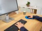 Trust BigFoot ergonomische muismat blauw voor comfortabel werken
