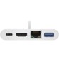USB-C multiport adapter met HDMI, Gigabit Ethernet, USB-A en USB-C PD