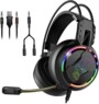 Casque gaming filaire PRO-H7 avec câble USB et double jack et adaptateur double jack vers jack de la marque Spirit of Gamer